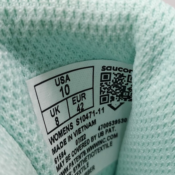 Saucony Light Green Athletic Shoes - Picture 10 of 12